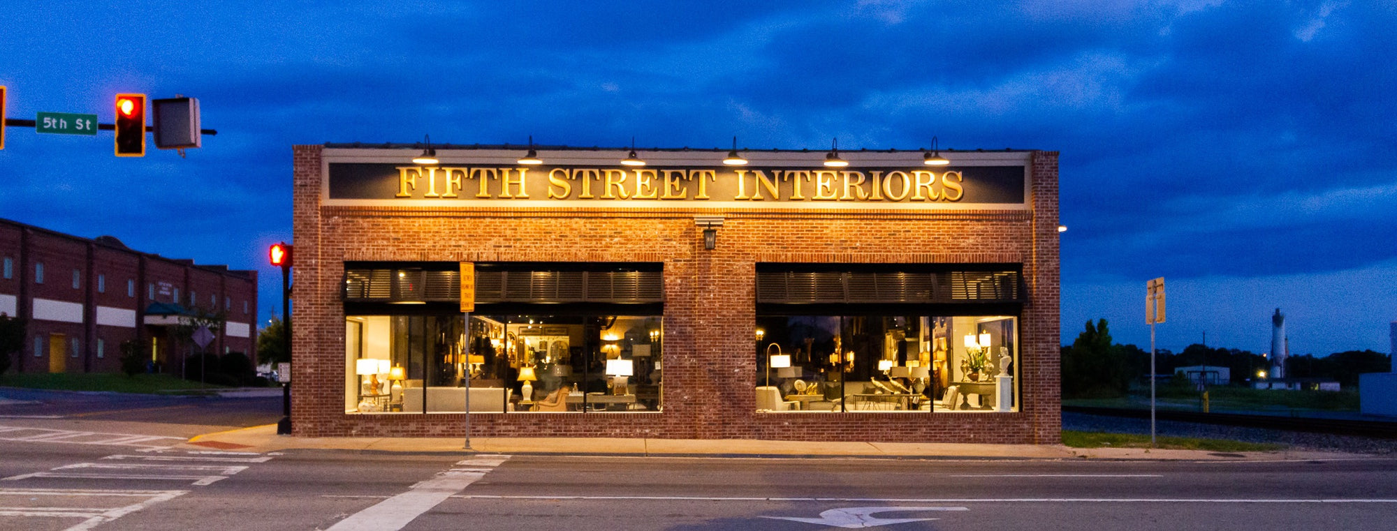 Fifth Street Interiors showroom vignette in Tifton, Georgia